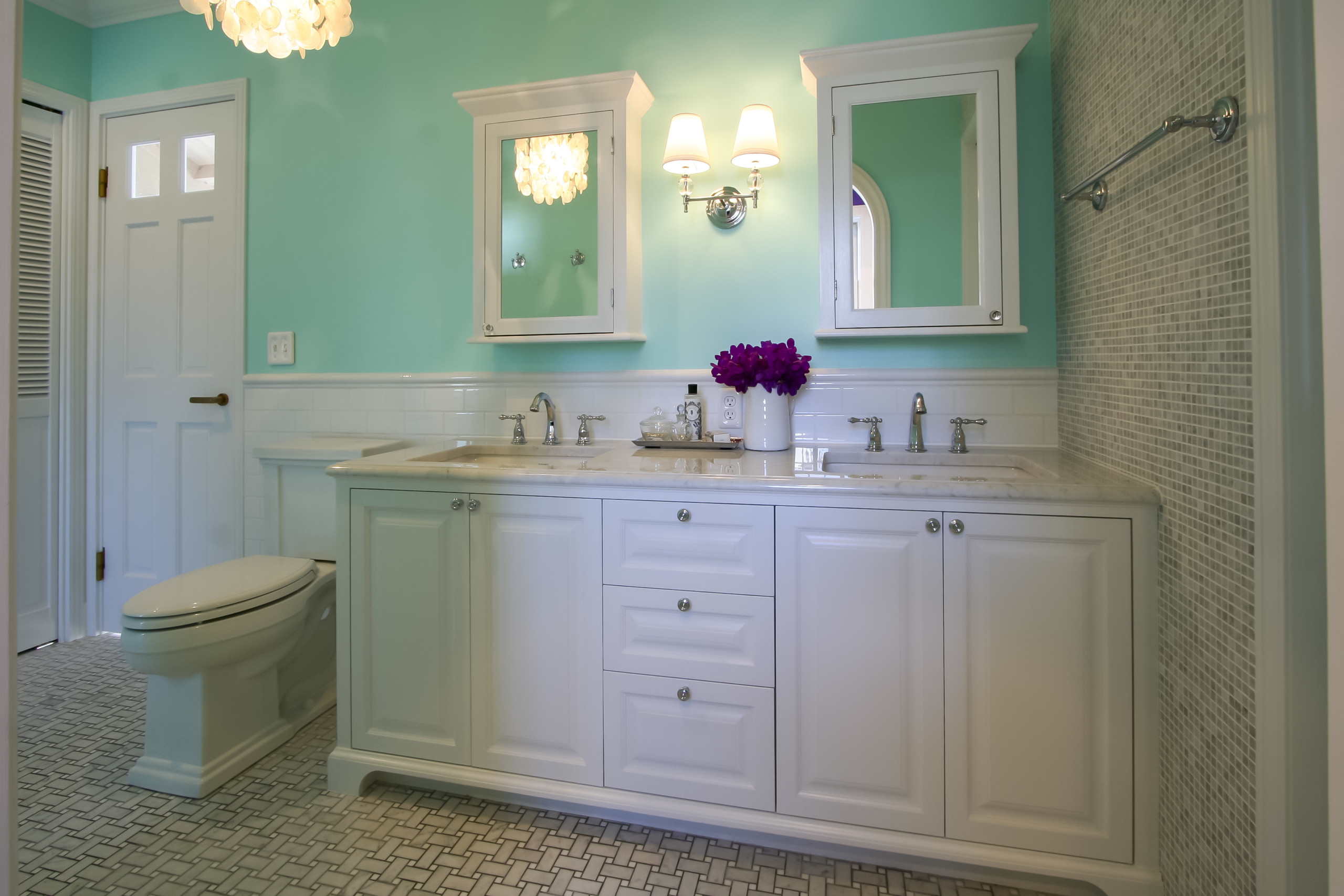 Tiffany Blue Bathroom Vanity